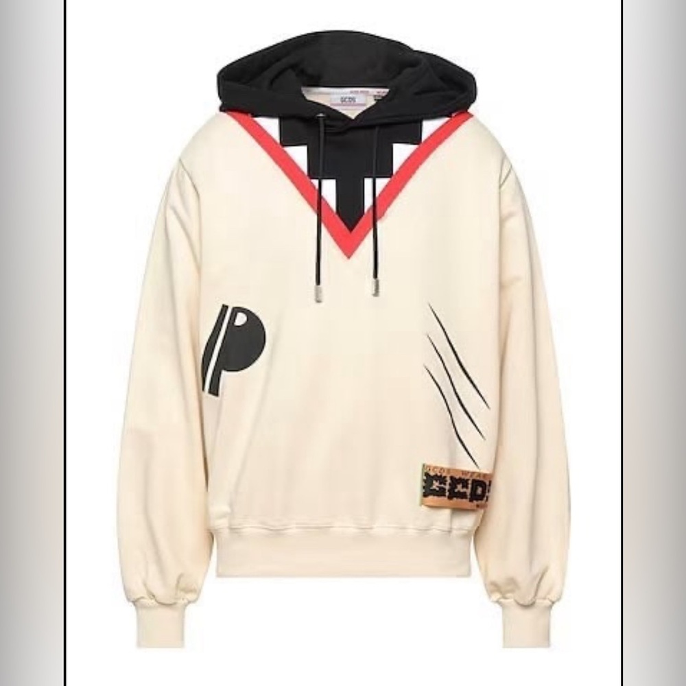 NWT GCDS shark hoodied sweatershirt size M